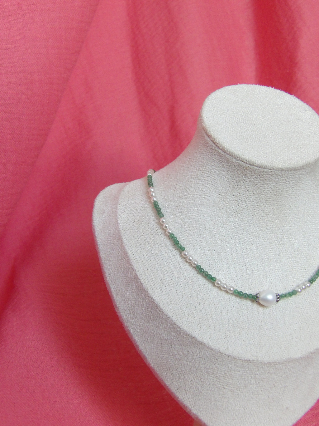Collier " Lueur verte"