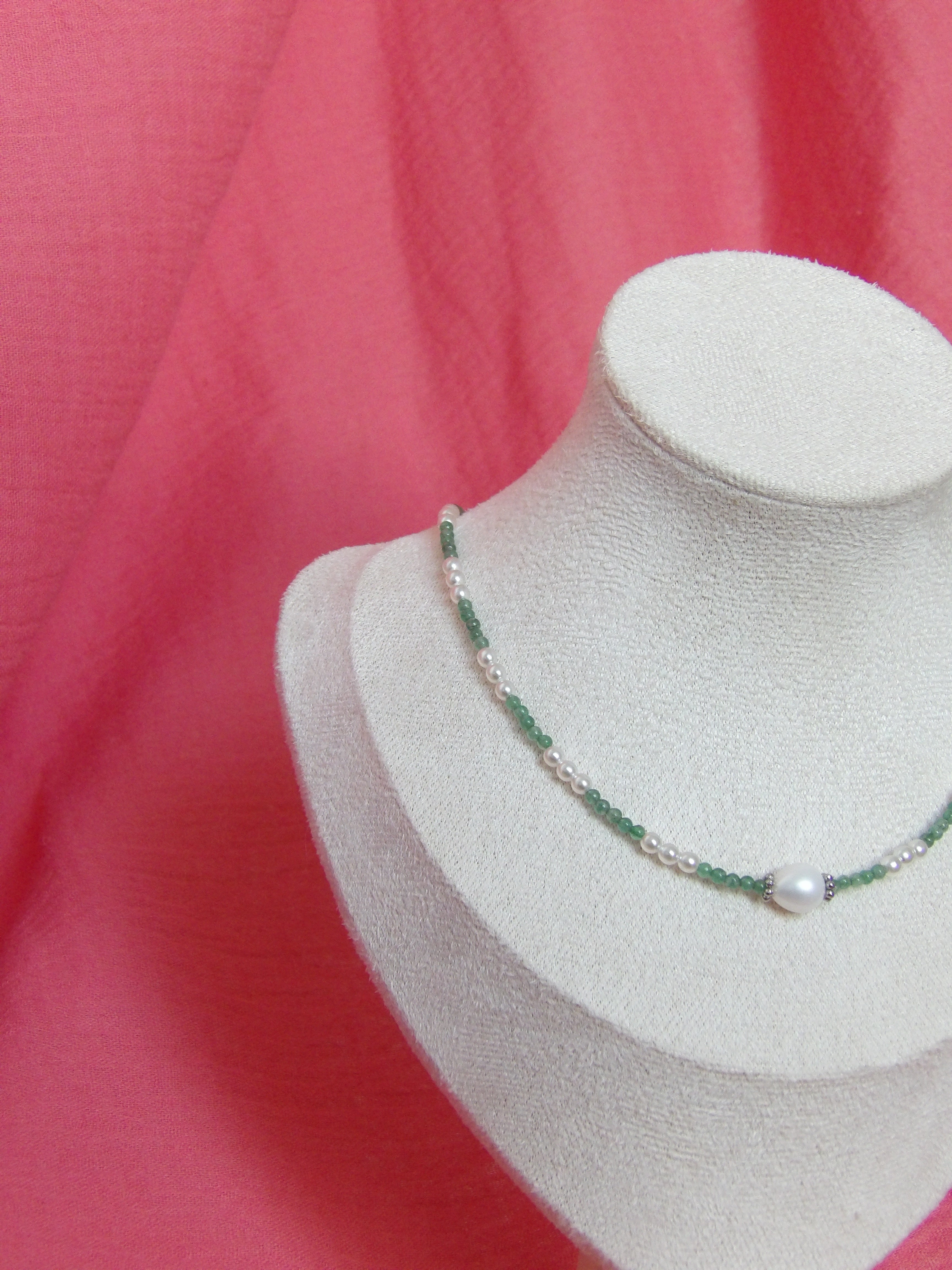 Collier " Lueur verte"