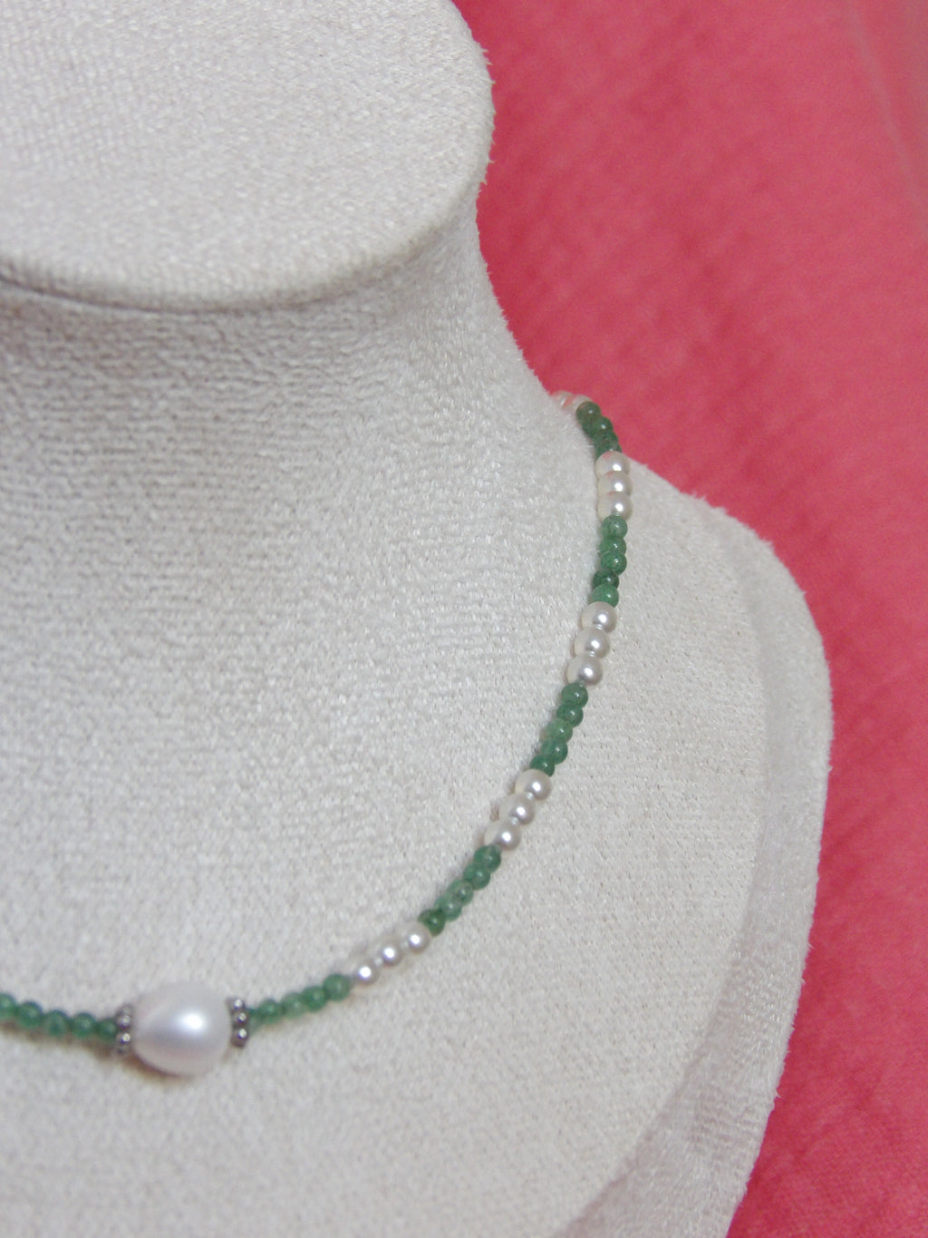 Collier " Lueur verte"