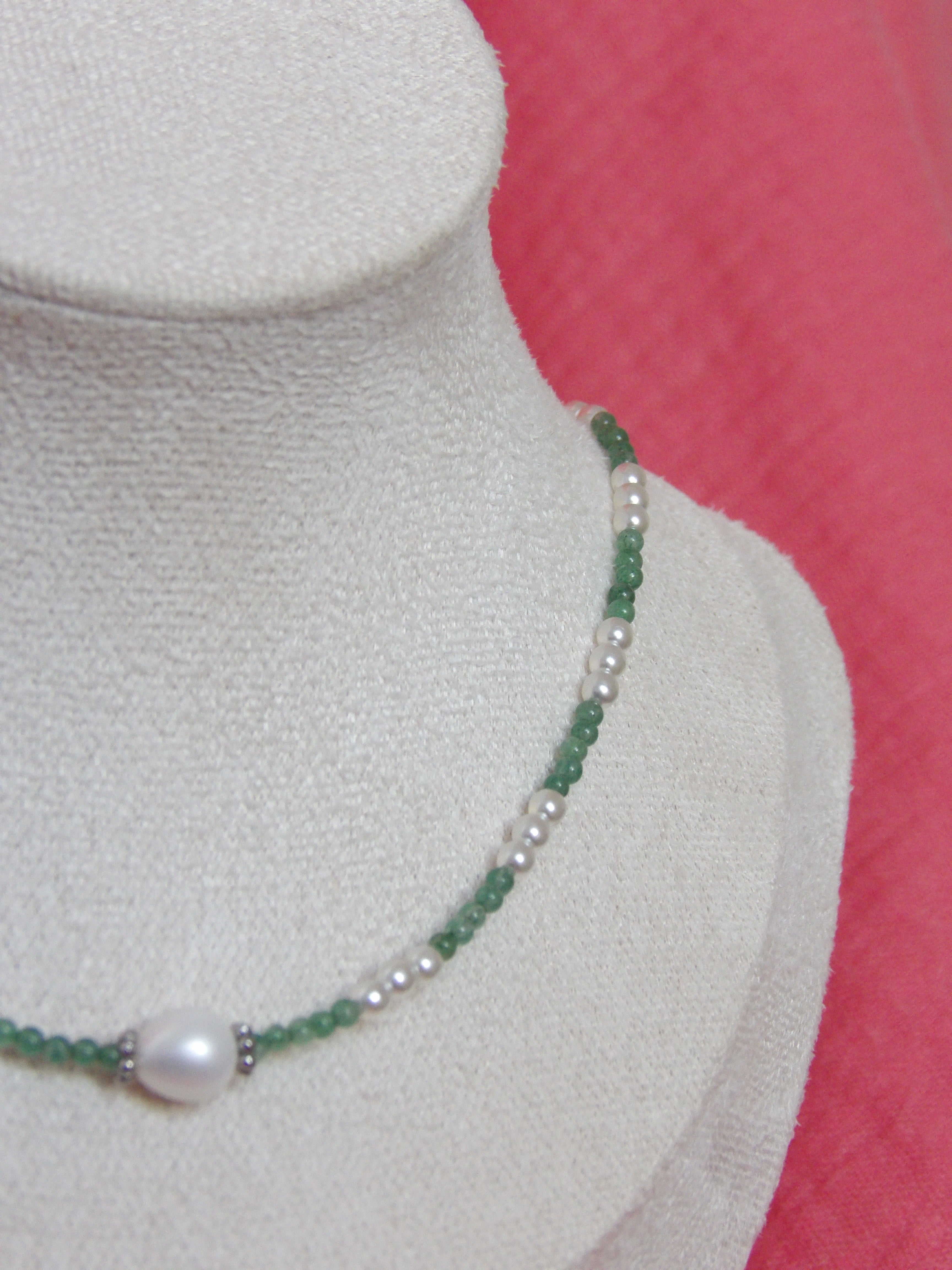 Collier " Lueur verte"