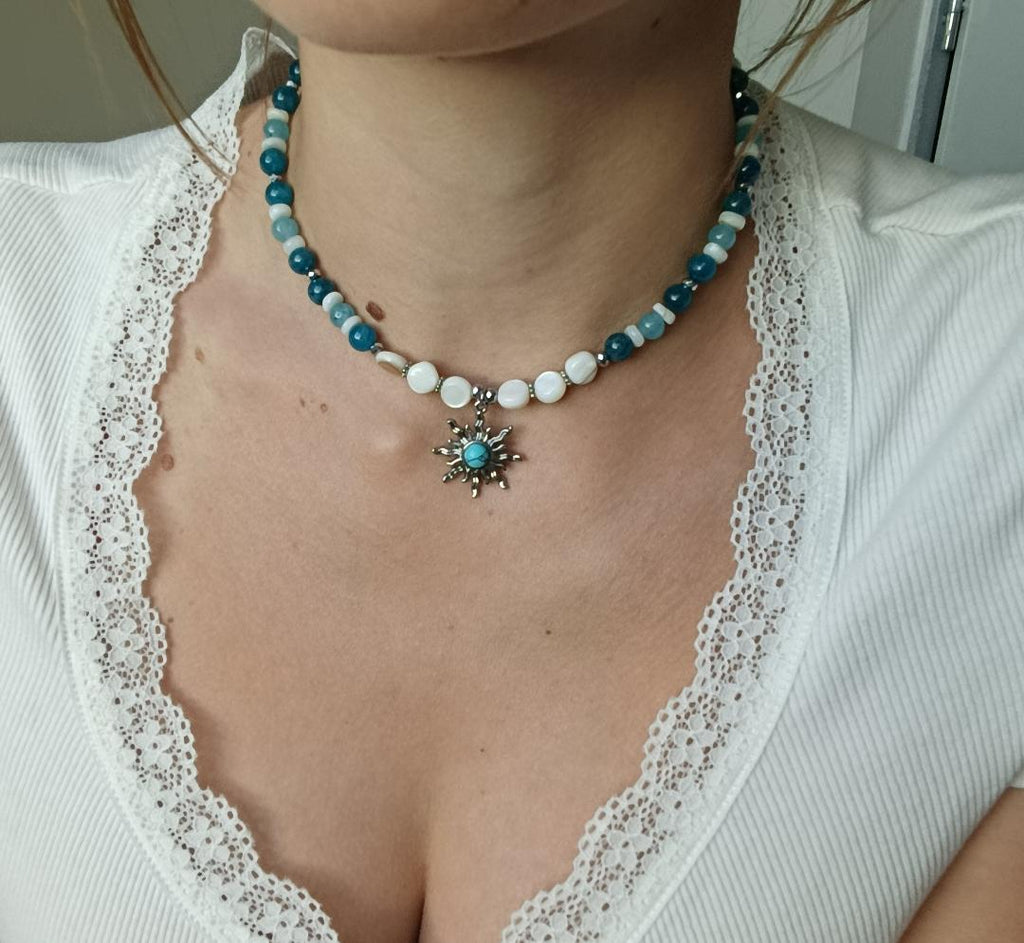 Collier " Lueur Bleu "