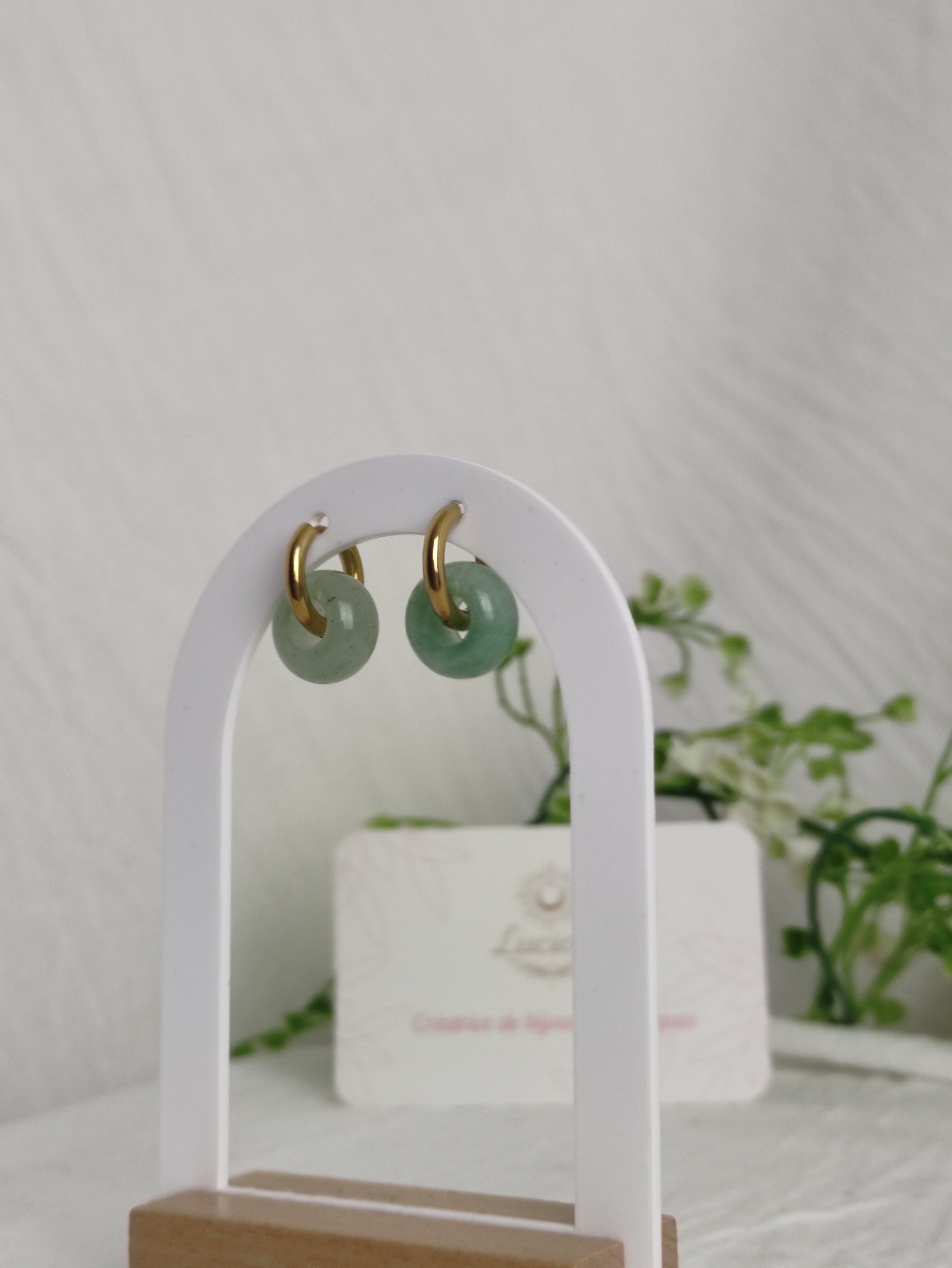 Boucle d'oreille "BLEUET"